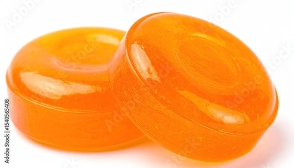 Obraz Orange candy on white background
