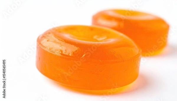 Obraz Orange candy on white background
