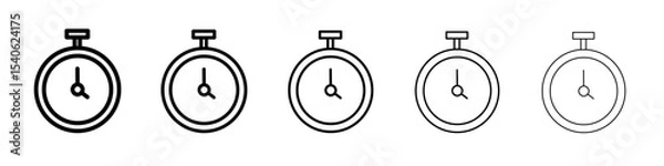 Obraz alarm clock icon Flat design on isolated background