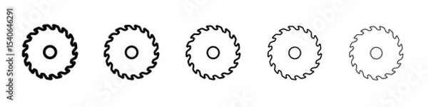 Obraz saw blade icon Flat design on isolated background