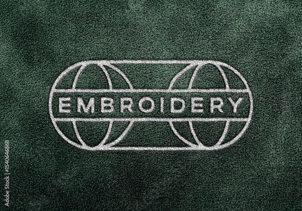 Obraz Embroidery Text & Logo Mockup