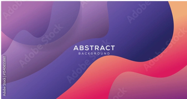 Obraz Modern gradient abstract background with smooth gradient curves for web, banner, and presentation.