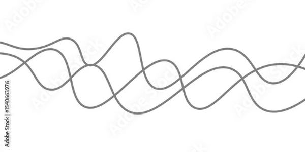 Fototapeta modern abstract background with flowing wave lines in varying shades of gray, smooth and elegant curves, minimalistic style, soft gradients, futuristic and clean design, high resolution"