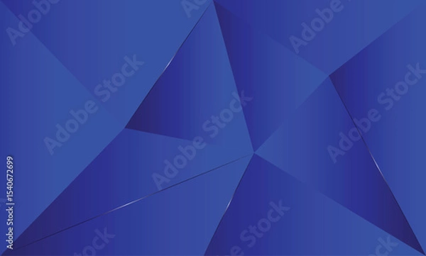 Obraz Blue Abstract Vector Background with Gradient 3D Geometric Shapes, Modern Polygon Design for Technology, Corporate,  Modern blue gradient square shape design,for brochure, corporate, website, posters.