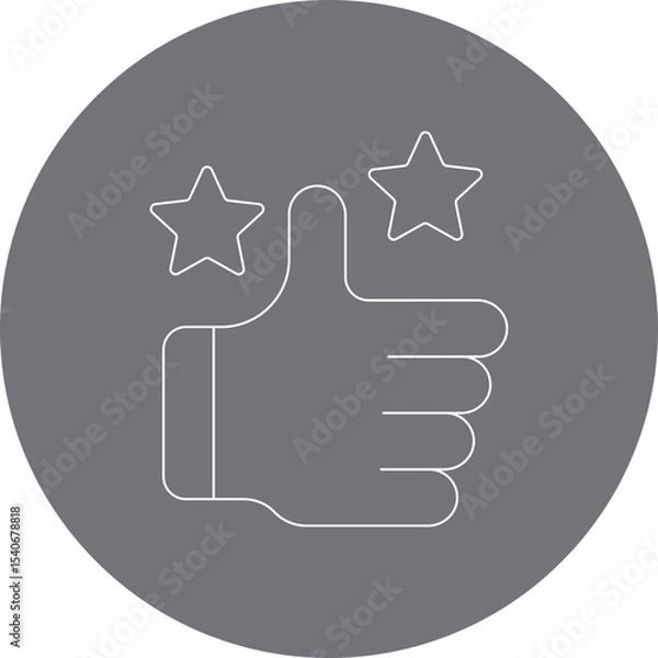 Fototapeta Rating icon single icon vector illustration