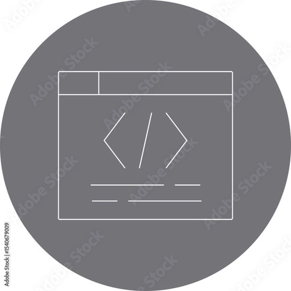 Fototapeta Website icon single icon vector illustration
