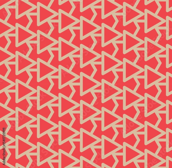 Fototapeta Triangular Futuristic Arrows Seamless Pattern -vector eps8