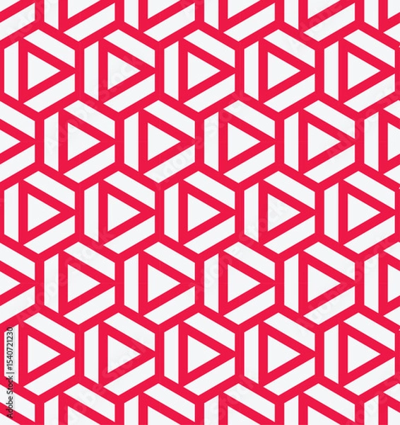 Fototapeta Modern Triangular Hexagonal Seamless Pattern -vector eps8