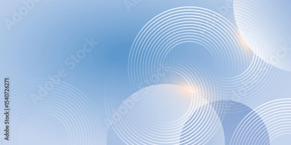 Obraz Abstract blue modern background with circle elements. Digital technology concept. Vector Eps10