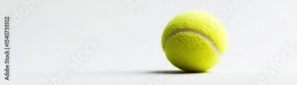 Obraz Standing Tennis Ball Minimalist Composition, Single Object Photography, Sport Concept Tennis, Minimalism