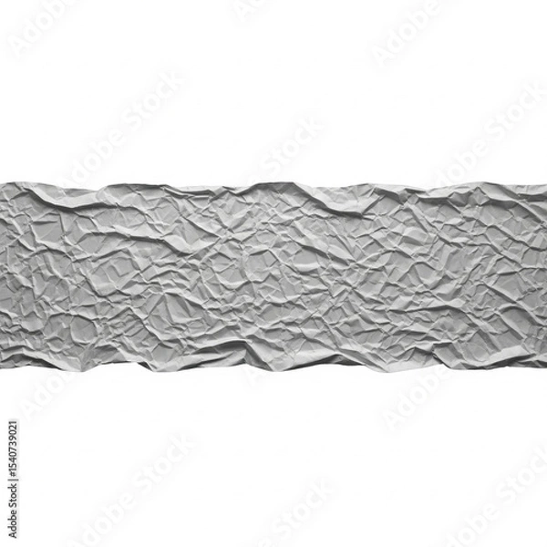Fototapeta White Crumpled Fabric Polypropylene Texture Banner