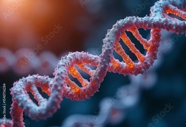Obraz The Beauty of DNA Double Helix Structure