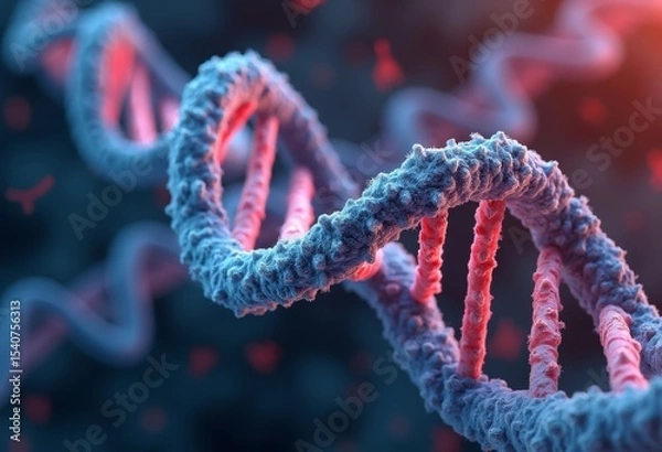 Obraz The beauty of the double helix structure of genes