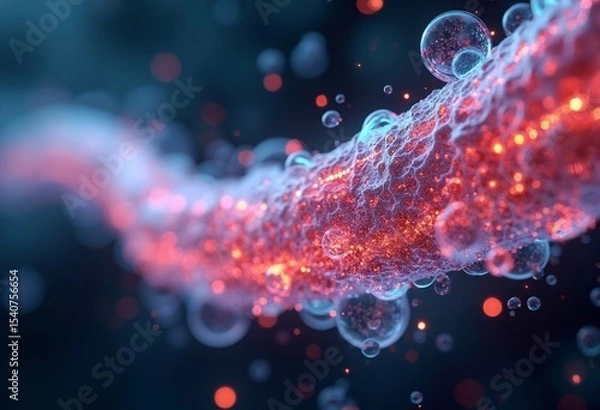 Obraz The wonderful journey of the microscopic world of cells