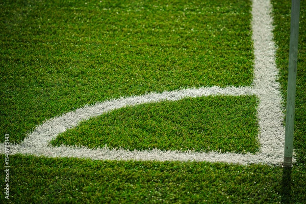 Obraz Corner of a football field