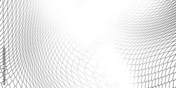 Obraz Mesh texture for fishing nets. Seamless pattern for sportswear or soccer goal, volleyball net, basketball hoop. Eps10