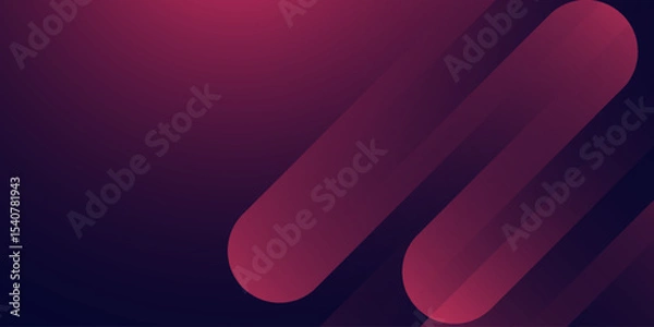 Fototapeta Abstract red background with diagonal lines. Dynamic shapes composition. Vector