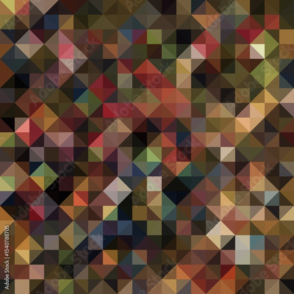 Fototapeta Colorful polygonal abstract background. Low poly effect. Polygon backdrop.