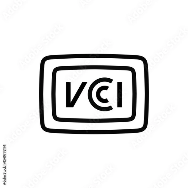 Obraz VCCI VECTOR SIGN ICON
