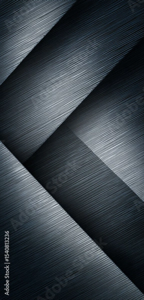 Obraz Industrial Gray Diagonal Pattern Inspired by Carbon Fiber Texture
