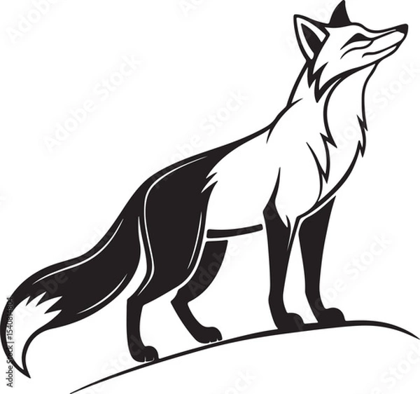 Fototapeta fox vector illustration icon design 