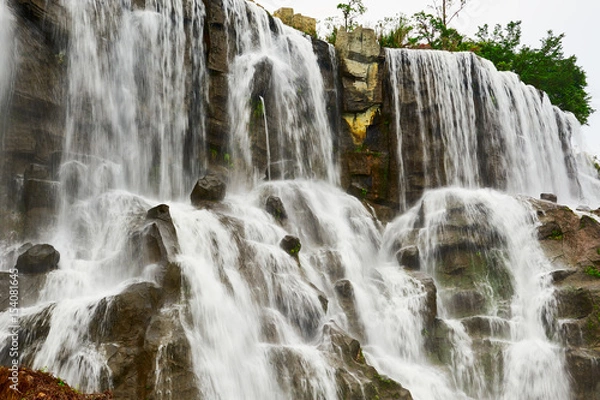 Fototapeta The waterfall landscape