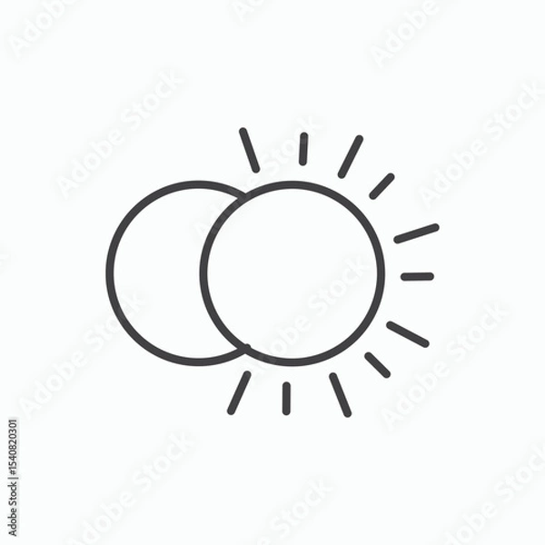 Fototapeta Eclipse icon