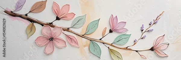 Obraz Abstract Floral Background With Flowers