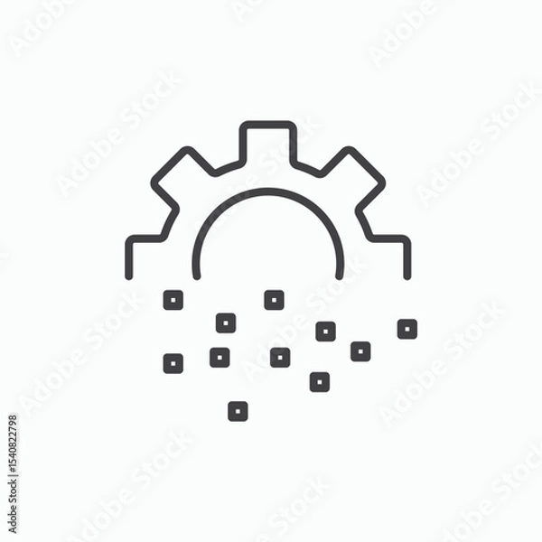 Fototapeta Digital transformation icon