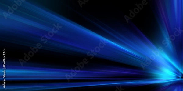 Fototapeta Colorful spectrum lights tech black party club neon lights abstract wave technology background, black background
