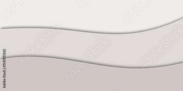 Obraz "Abstract wavy background with layered soft gray and beige tones. Minimal design perfect for web banners, presentations, or print. Smooth flowing lines create a calm and modern aesthetic"