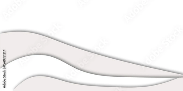 Obraz "Abstract wave background with smooth flowing curves in light gray and white shades. Minimalist design ideal for web templates, business presentations, posters, and modern branding visuals"