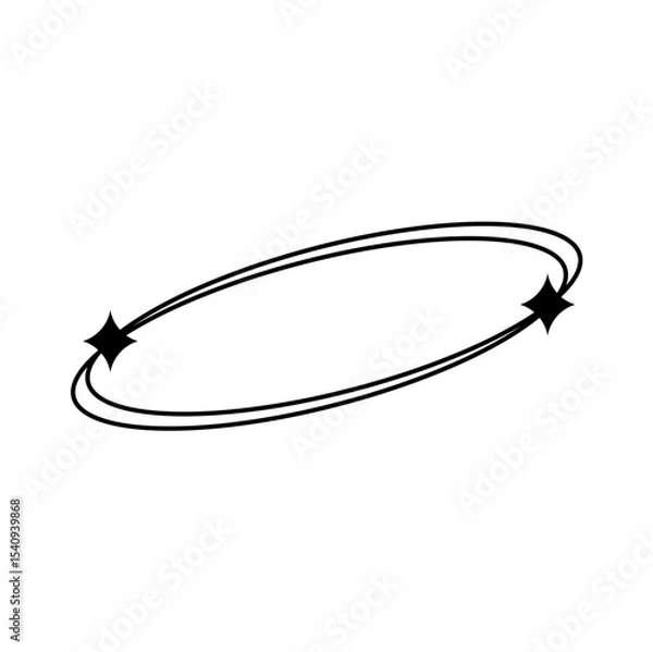 Fototapeta aesthetic simple frame line vector