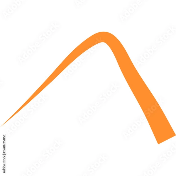Obraz Abstract Curved and Wavy Ribbon Element