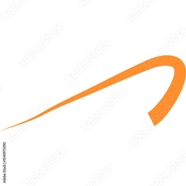 Obraz Abstract Curved and Wavy Ribbon Element