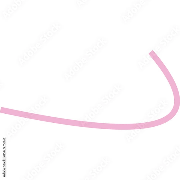 Obraz Abstract Curved and Wavy Ribbon Element