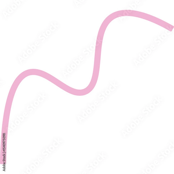 Obraz Abstract Curved and Wavy Ribbon Element