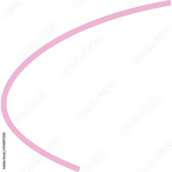 Obraz Abstract Curved and Wavy Ribbon Element