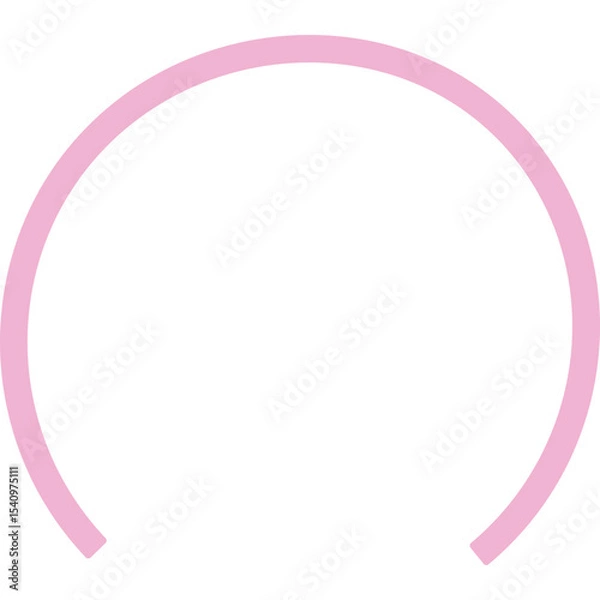 Obraz Abstract Curved and Wavy Ribbon Element