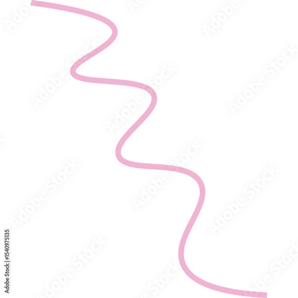 Obraz Abstract Curved and Wavy Ribbon Element