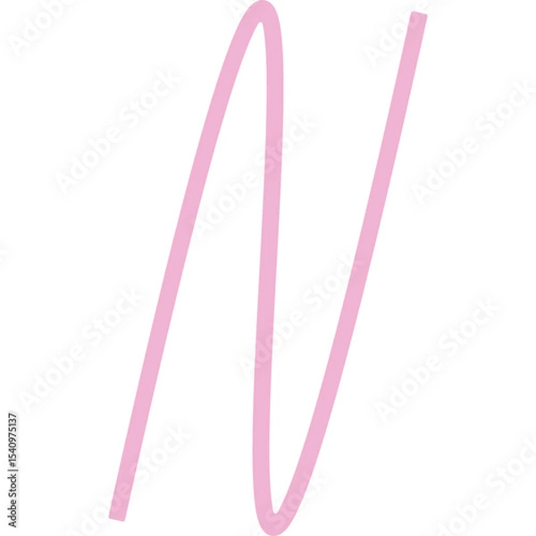 Obraz Abstract Curved and Wavy Ribbon Element