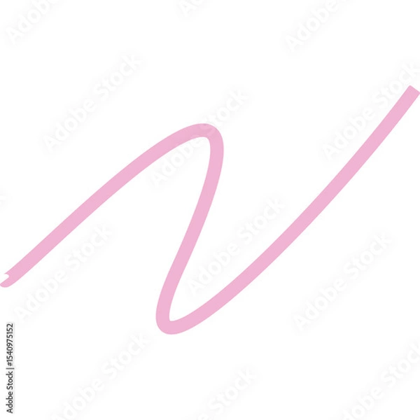 Obraz Abstract Curved and Wavy Ribbon Element