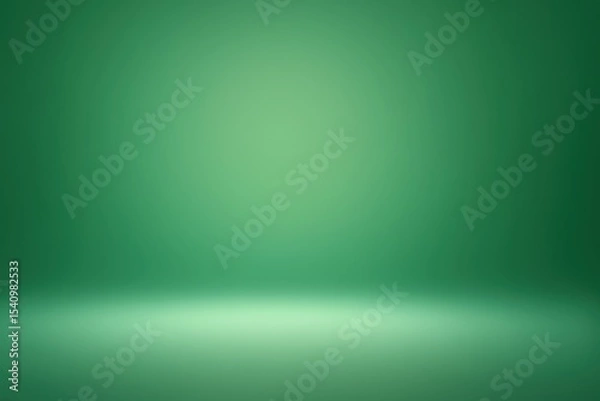 Fototapeta Abstract Green Gradient Studio Room Background Display