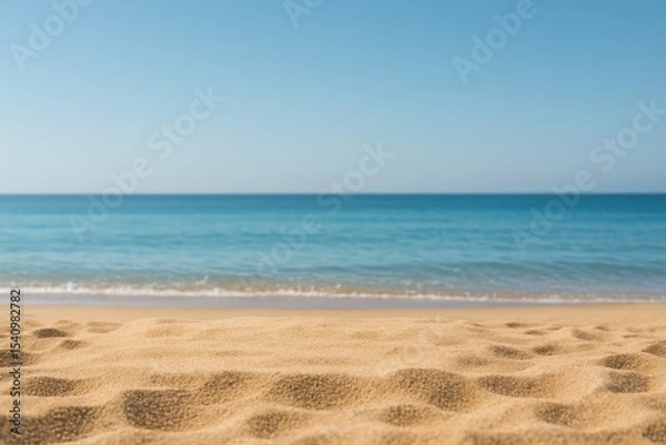 Fototapeta Beach Product Background Sand Sea Summer Display Empty