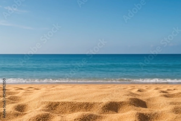 Fototapeta Beach Product Background Sand Sea Summer Display Empty