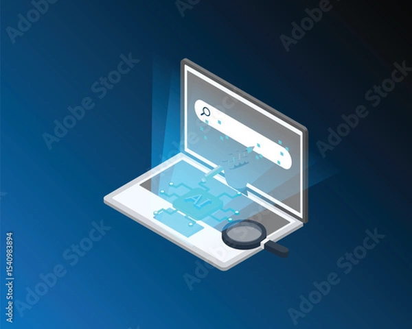Fototapeta Generative Search is a way of searching with an instant answer for your question using information from various sources