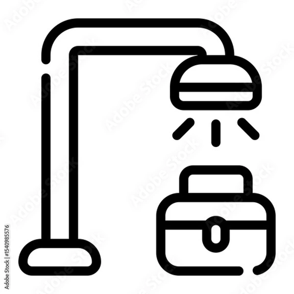 Obraz Break Area Line Icon