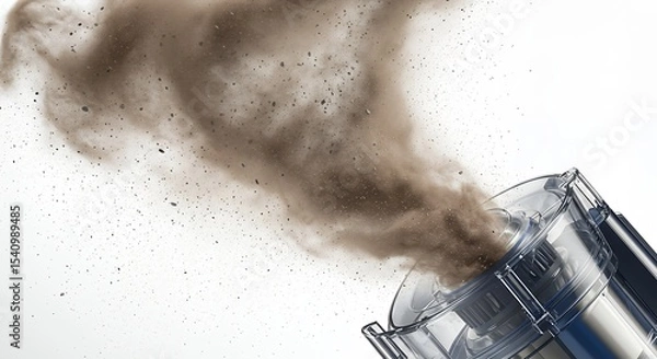 Obraz Dust ejection from vacuum cleaner