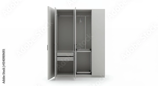 Obraz Gray modern wardrobe interior design