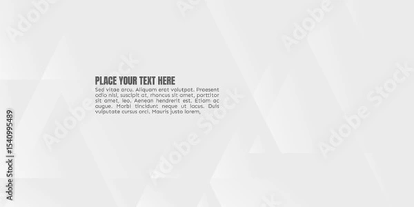 Fototapeta Abstract vector background illustration with decorative lines and modern design elements for web or business use. A geometric background of white triangles contains a placeholder for text. 
